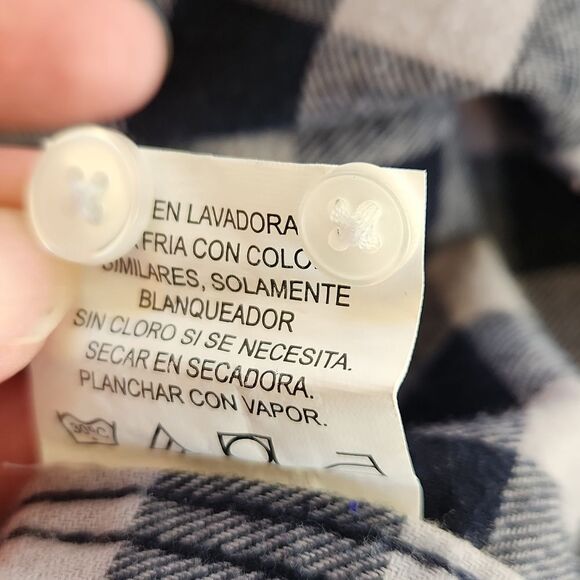 Beverly Hill Polo Club men's black gray plaid flannel XLT long sleeve sh… - Picture 5 of 6